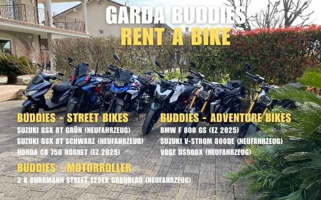 GARDA BUDDIES Rent a Bike NEU